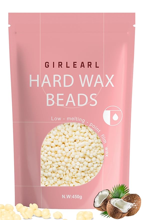 Hard Wax Beads, 1lb Wax Beans for Hair Removal, Hard Wax for Sensitive Skin at Home, Wax Refill Perfect for Eyebrow, Facial, Brazilian Bikini, Legs and Full Body for Women and Men (Cream)-VivaGrace Women