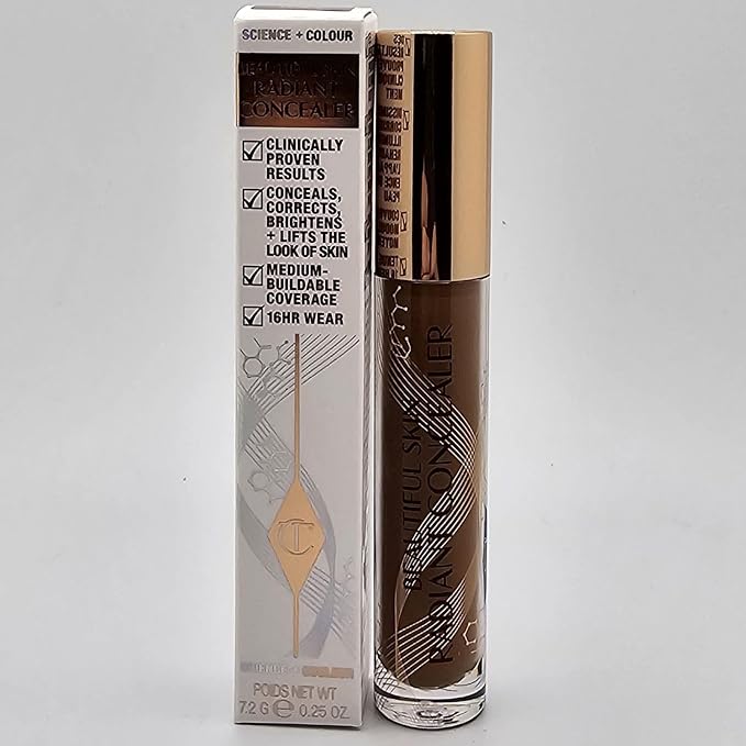 Charlotte Tilbury Beautiful Skin Radiant Concealer 17 Deep 0.25 oz-VivaGrace Women