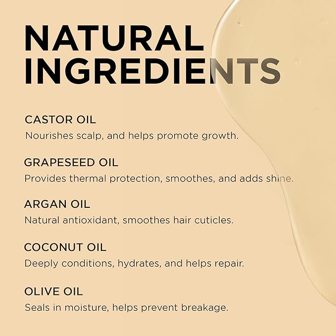African Pride Moisture Miracle 5 Essential Hair Oils with Vitamin E (Pack of 3) | Moisture, Shine, Protection, and Growth | Argan, Castor, Grapeseed, Coconut, and Olive Oil | 4 oz-VivaGrace Women