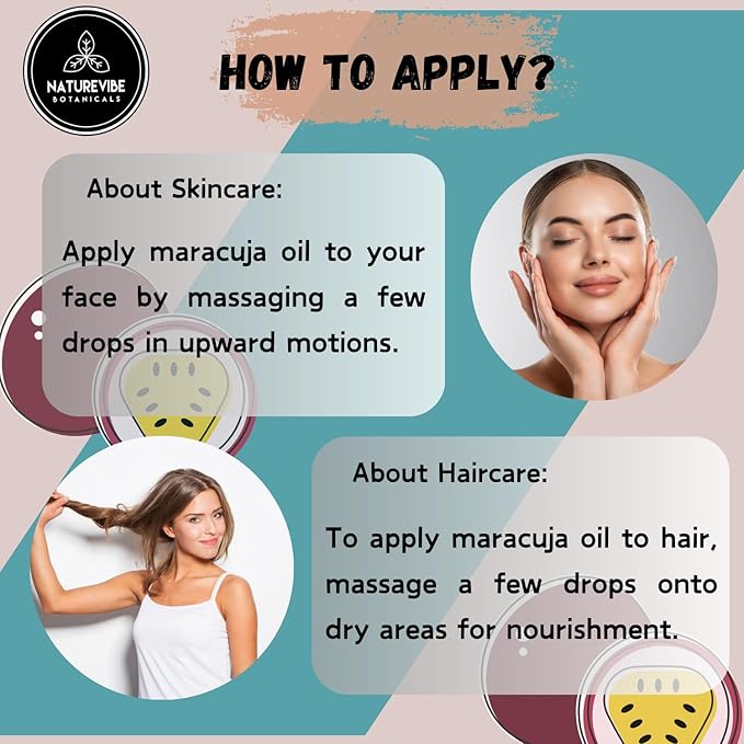 Naturevibe Botanicals Maracuja Oil 32 Ounces | 100% Pure and Natural | Great for Skin Care and Hair Care-VivaGrace Women