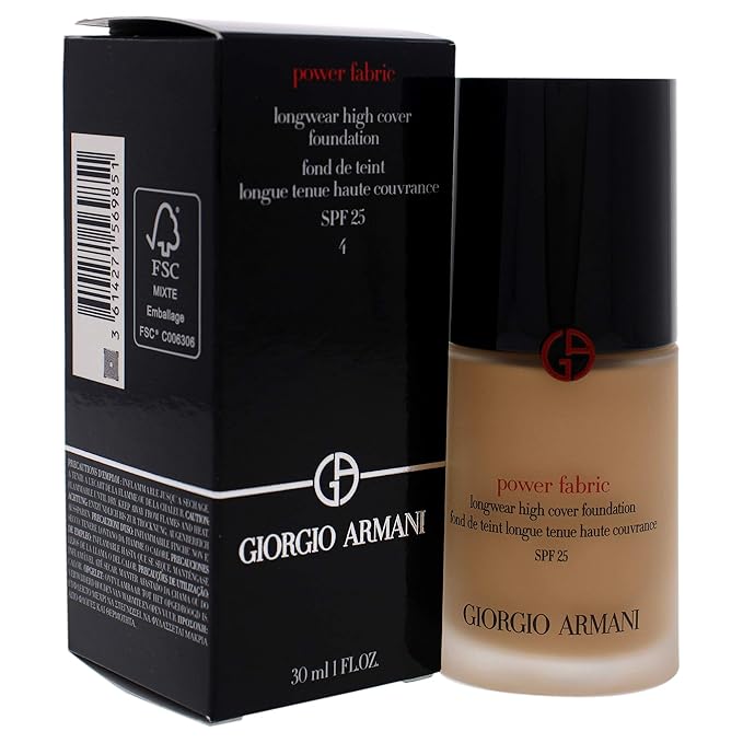 Giorgio Armani Power Fabric Longwear High Cover Foundation SPF 25-4 Women Foundation 1 oz-VivaGrace Women