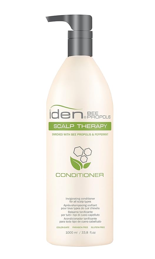 IDEN Bee Propolis Scalp Therapy Conditioner, For Sensitive Scalp, Soothes Irritation, Promotes Healthy Scalp, 33.8 fl.oz-VivaGrace Women