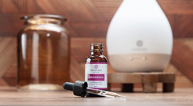 Vitality Extracts Helichrysum Essential Oil - 30ml, Helichrysum Gymnocephalum, Aromatherapy, Skin Care, Happy, Stress Relief, Aches Relief-VivaGrace Women