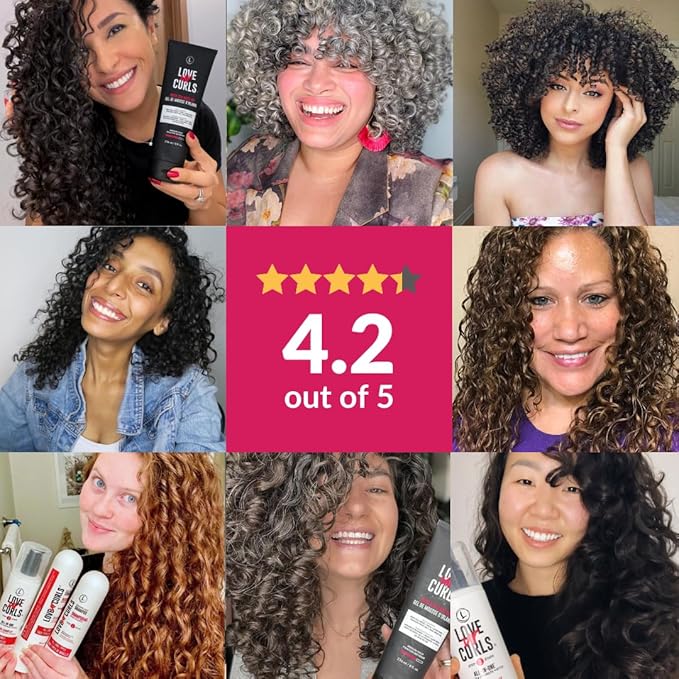 Love Ur Curls - Shampoo, Conditioner, Wavy All In One Styler to repair, define and hydrate hair and Irish Sea Moss Gel for touchable hold-VivaGrace Women