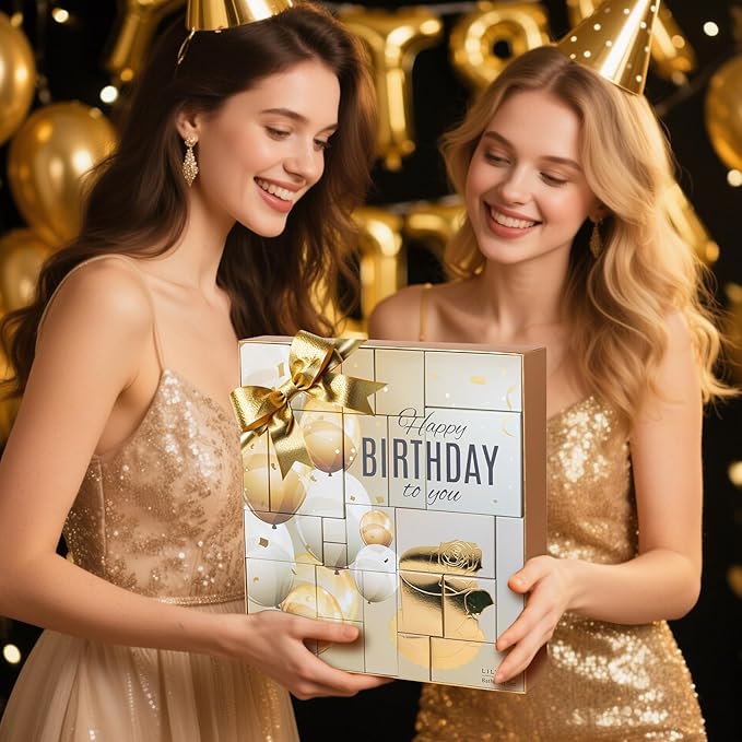 24Pcs Happy Birthday Gifts for Women Mom - Luxury Birthday Presents Spa Gift Set, Bath and Body Gift for Sister Girlfriend Wife Grandma with Necklace, Birthday Gift Set Idea for Women Female Friends-VivaGrace Women
