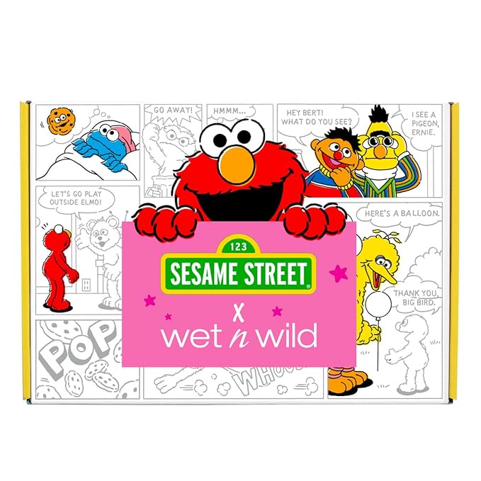 wet n wild Sesame Street Limited Edition PR Box - Makeup Set with Versatile Brushes, Vibrant Buildable & Blendable Palettes & Lip Glosses for Unique Looks, Cruelty-Free & Vegan-VivaGrace Women