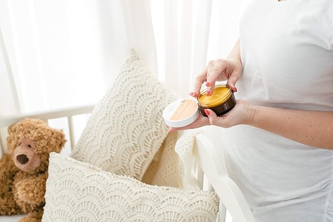 Mambino Organics Oh Baby! Belly Butter – Organic Stretch Mark Cream for Pregnancy with Dutch Shea & Cocoa Butter – Vitamins, Omegas for Elasticity – Vegan Cruelty-Free Maternity Care, 4 fl oz-VivaGrace Women