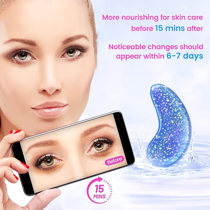 Eye Masks (36 Pairs) - Under Eye Patches for Relieves Dark Circles, Fine Lines and Puffiness, Revitalizing Eye Gel Pads - Ideal for Daily Skin Care & Gift Choice-VivaGrace Women