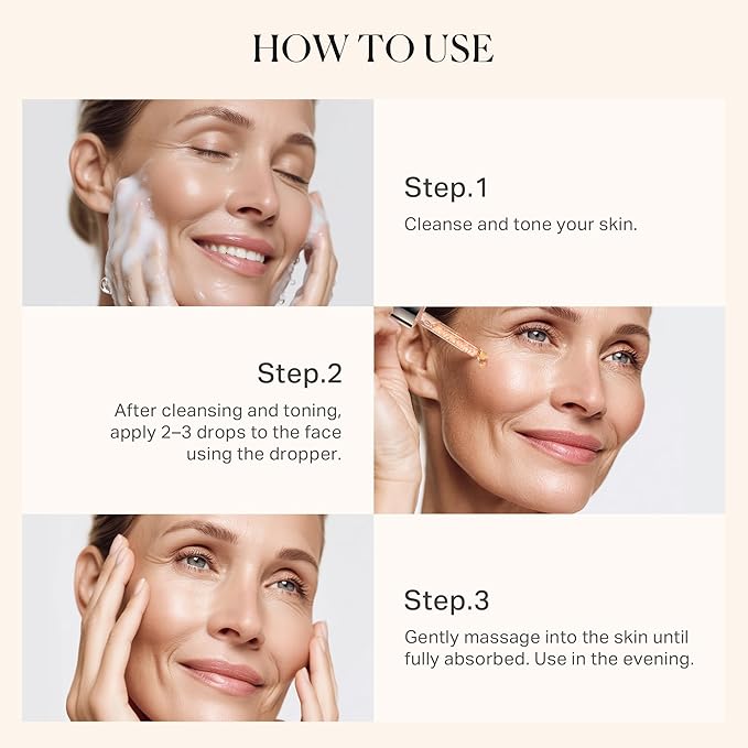 1% Retinol Face Oil with Firming, Smoothing & Glowing– Retinol Serum for Face, Lightweight Squalane Facial Oil for Fine Lines, Texture & Anti-Aging, Gentle for All Skin 1.01 fl oz-VivaGrace Women