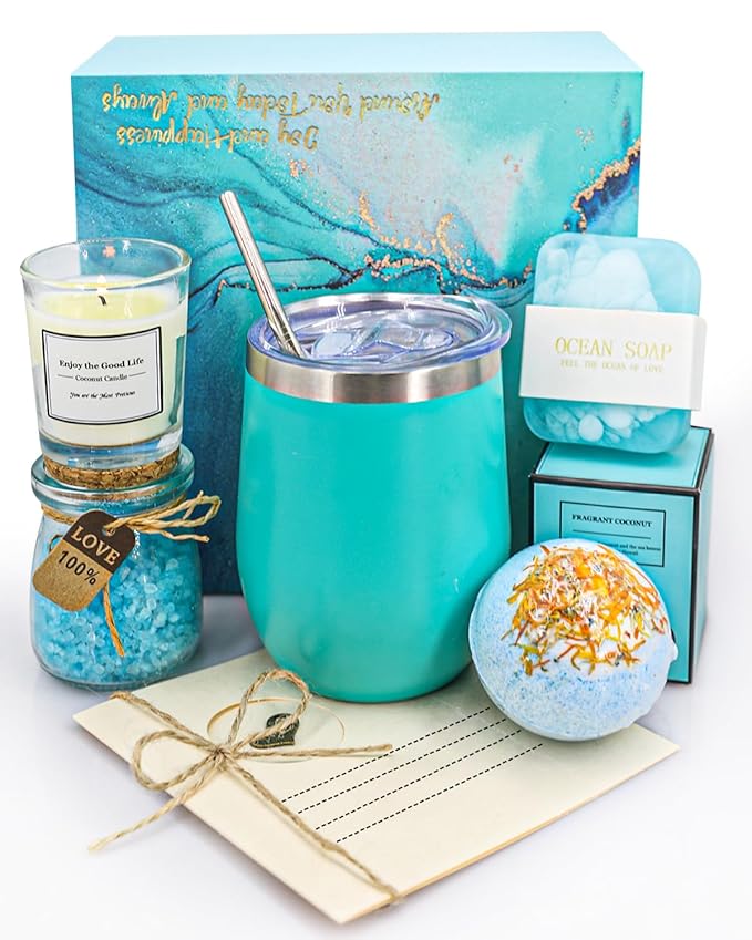 Birthday Gifts for Women, Mothers Day Gifts - Bath Relaxing Spa Gift Basket Set, Self Care Gifts Unique Anniversary Gifts Idea for Mom Women Her Best Friends Sister Wife Girlfriend Coworker Teacher-VivaGrace Women