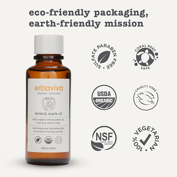 Erbaviva Stretch Mark Oil 4 Fl Oz-VivaGrace Women