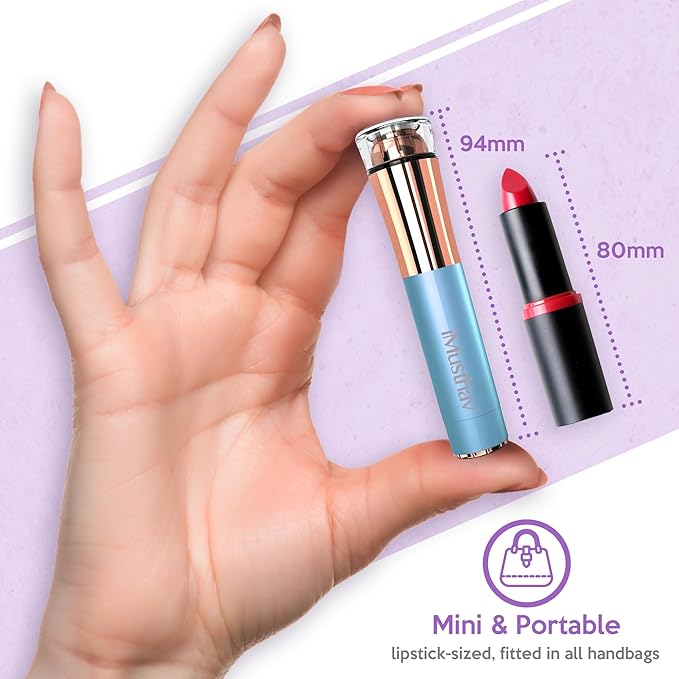 Portable Flawless Facial Hair Remover for Women – Painless, Fast & Precise Flawless Electric Razor & Epilator for Face, Lips, Chin Hair Removal – 18K Gold-Plated, 360° LED Light-VivaGrace Women