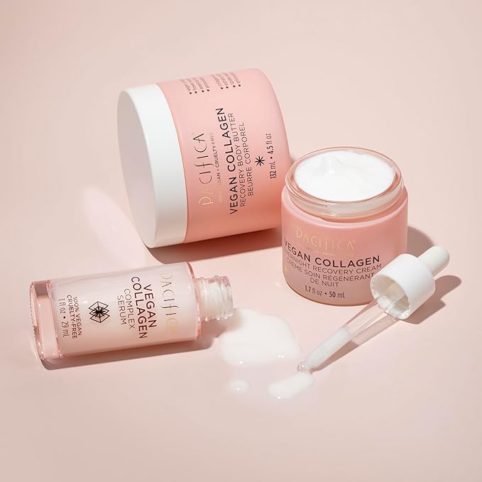 Pacifica Beauty | Vegan Collagen Body Butter | Hydrating, Nourishing, Moisturizer | Long-Lasting Hydration | Cream Lotion for Dry Skin | Light Floral Scent | Paraben Free | Vegan + Cruelty Free-VivaGrace Women