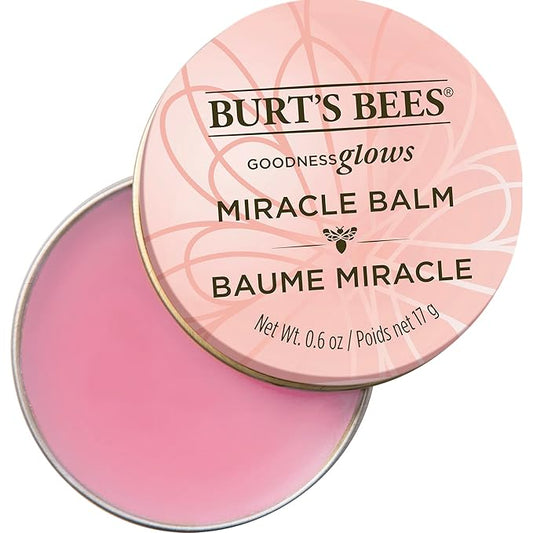 Burt's Bees 100% Natural Origin Goodness Glows Miracle Balm, Hydrates and Softens Dry Skin From Head To Toe, 0.6 Ounce Tin-VivaGrace Women