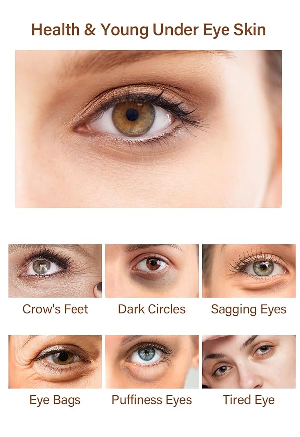 Caffeine Eye Serum Under Eye Treatment Serum for Moisturizing Anti-Aging Brightening Eye Serum, Caffeine Eye Cream for Wrinkles, Dark Spots and Dark Circles Beauty Skin Care-VivaGrace Women