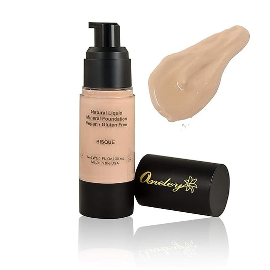Natural/Organic Liquid Mineral Foundation (Bisque)-VivaGrace Women