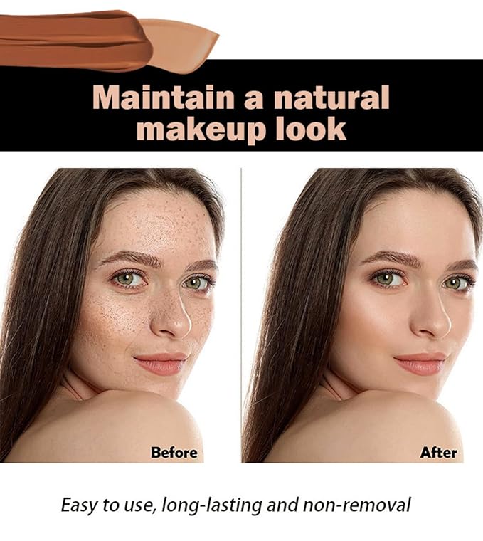 7 Color Solid Concealer Full Coverage Correcting Cream Concealer Waterproof Long-lasting Under Eye Concealer for Dark Circles Color Corrector Pro Concealer (Color 03)-VivaGrace Women