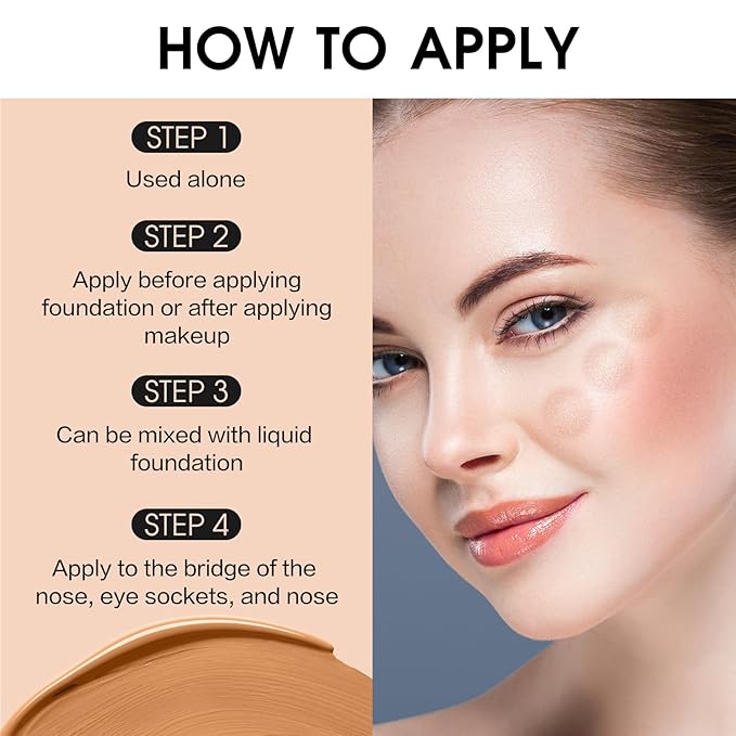 UCANBE Halo Glow Liquid Filter, Face Complexion Booster For Radiant Skin All Day Longwear, Soft-Focus Look Sodium Hyaluronate Vegan & Cruelty-Free - 0.91OZ Light Tan-VivaGrace Women
