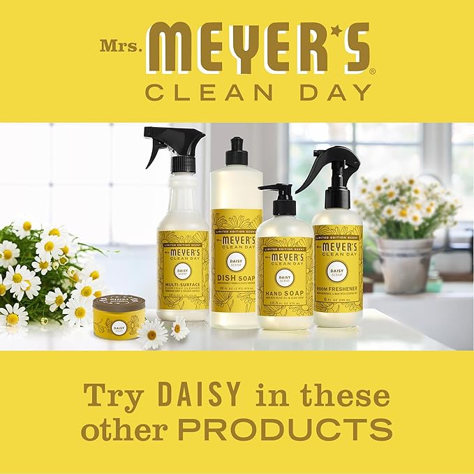MRS. MEYER'S CLEAN DAY Liquid Hand Soap, Daisy Scent, 12.5 Ounce Bottle (Pack of 3)