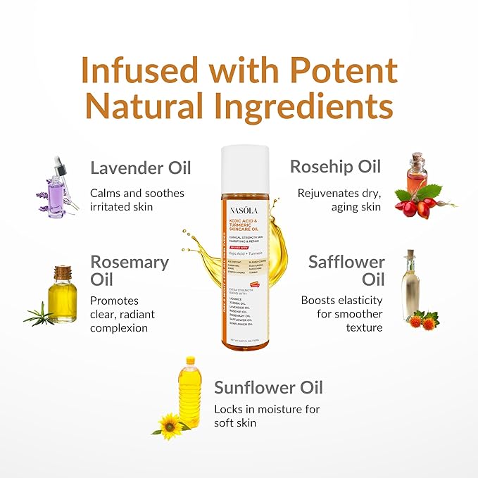 Kojic Acid Turmeric Skincare Bio Pure Oil-VivaGrace Women