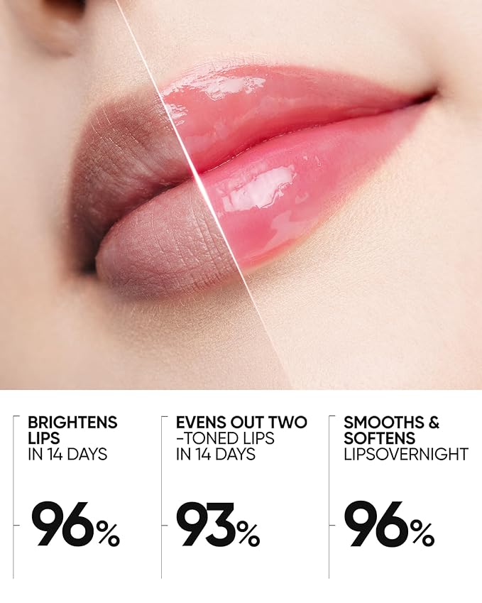 Hydrating Brightening Lip Serum, Nourishing Hydration Tinted Lip Stain, Plumping Lip Gloss with Polypeptide Squalane (01 Baby Pink)-VivaGrace Women