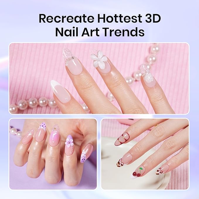 Beetles 5PCS Nail Art Dotting Tools Nail Art Sculpture Pen, Dual-Head Resin Nail Art Tools, Carving Drawing Tool, Silicone Brushes Set Pottery Clay Sculpting Tools Modeling Painting Tool DIY Art-VivaGrace Women