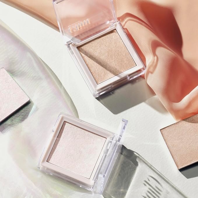 Glint Dewy Highlighter (Diamond Veil, 0.08oz) - Luminous Glow, Infused with Micropearls, Shiny Illuminator. Rich Pigment & Silky Touch, Korean Makeup.-VivaGrace Women