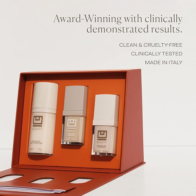 U Beauty Preface Kit | Skin Care Gift Value Set with Retinol, Vitamin C Serum Anti-Aging Essentials Skin Tightening Arm Cream + Facial Hyaluronic Acid Morning and Night - 2.7oz (Set of 3)-VivaGrace Women