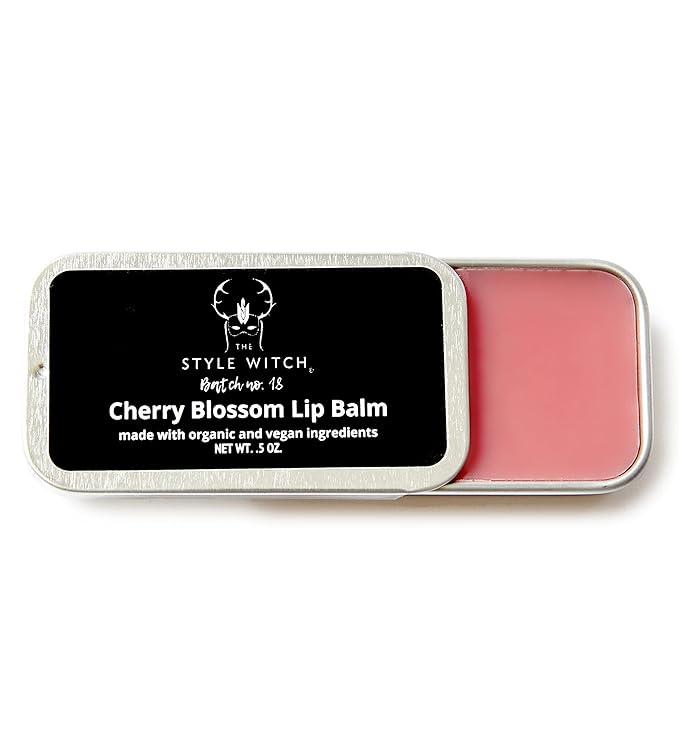 Cherry Blossom Lip Balm, Batch #18, Organic Ingredients, Vegan, Cruelty Free-VivaGrace Women
