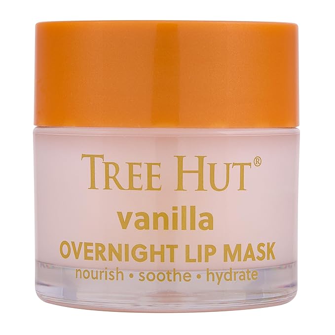 Tree Hut Vanilla Overnight Lip Mask | Leave on Overnight & Wake up to Soft, Hydrated Lips | Elevate your Self Care Routine | .6 oz.-VivaGrace Women