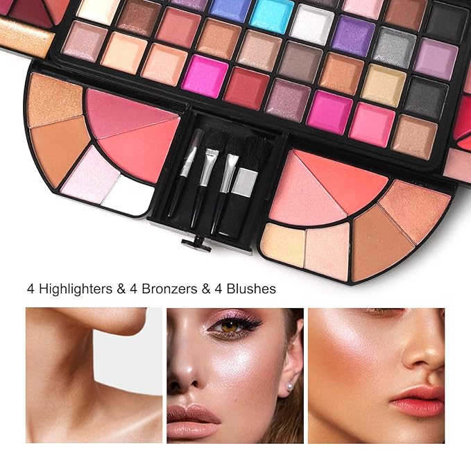All In One Makeup Kit 72 Colors Portable All In One Makeup Gift Set Palette-VivaGrace Women