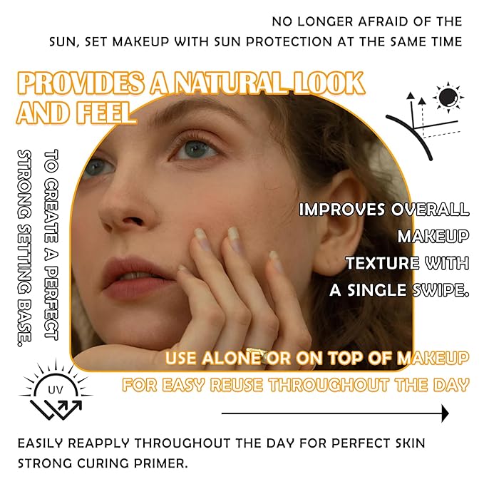 2PCS Mineral Sunscreen Setting Powder Makeup,Translucent Powder SPF 50 PA++++,Oil Control Long Lasting Face Setting Powder Sunscreen,Matte Finish,Lightweight,Breathable,All Skin-VivaGrace Women