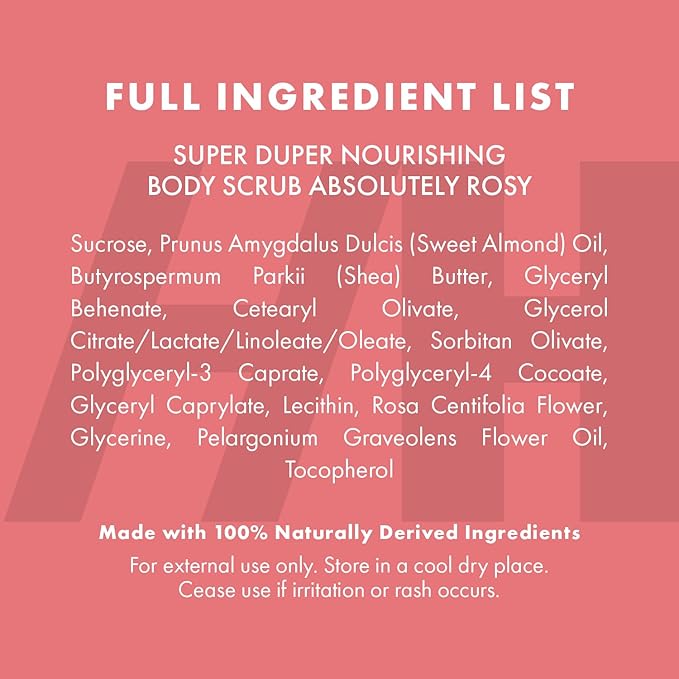 Rose Petal Scrub Foot & Body Exfoliator Infused with Vitamin E and Rose Natural Exfoliating Sugar Body Scrub for Toning Cellulite Skin Care by Handmade Heroes-VivaGrace Women