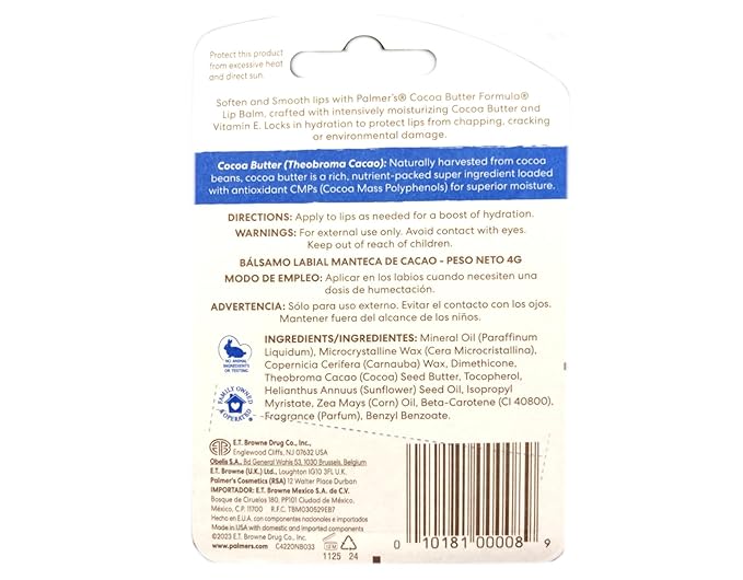 Palmer's Cocoa Butter Formula Moisturizing Lip Balm 0.15 oz (Pack of 6)-VivaGrace Women