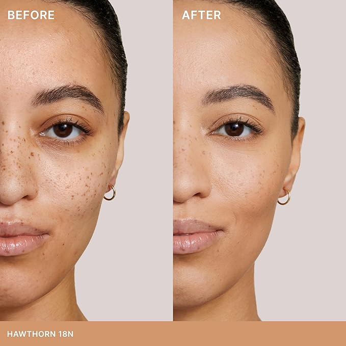 ILIA - Skin Rewind Complexion Stick - Foundation + Concealer + Skincare | Non-Toxic, Vegan, Cruelty-Free, Clean Makeup (18N - Hawthorn, 0.35 oz | 10 g)-VivaGrace Women