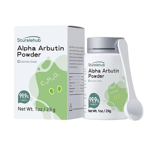 Alpha Arbutin Powder, 1OZ 99.9% Purity, Cosmetic Grade, Alpha Arbutin Powder for Homemade Cosmetics-VivaGrace Women