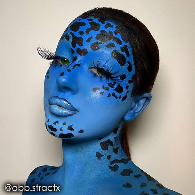 Mehron Makeup Paradise Makeup AQ Pro Size | Stage & Screen Performance, Face & Body Painting, Beauty, Cosplay, and Halloween | Water Activated Face Paint, Body Paint 1.4 oz (40 g) - Lagoon Blue-VivaGrace Women