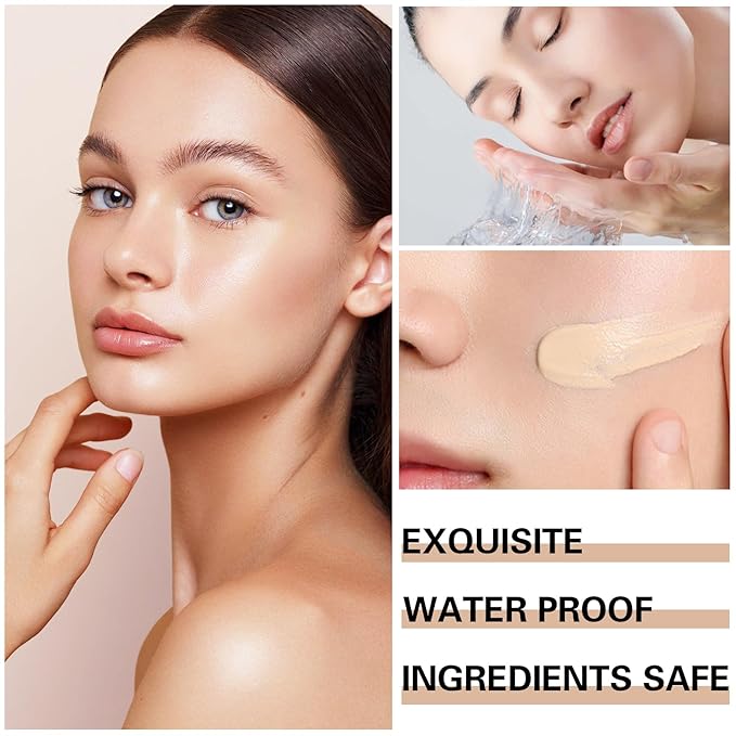 Airbrush Makeup Foundation for Mature Skin Magic Minerals Lightweight Air Makeup Airbrush Makeup Setting Spray for Smooth Radiant Finish（03# Nude Color）-VivaGrace Women