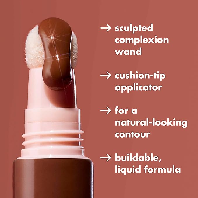 e.l.f. Halo Glow Contour Beauty Wand, Liquid Contour Wand For A Naturally Sculpted Look, Buildable Formula, Vegan & Cruelty-free, Deep/Rich-VivaGrace Women
