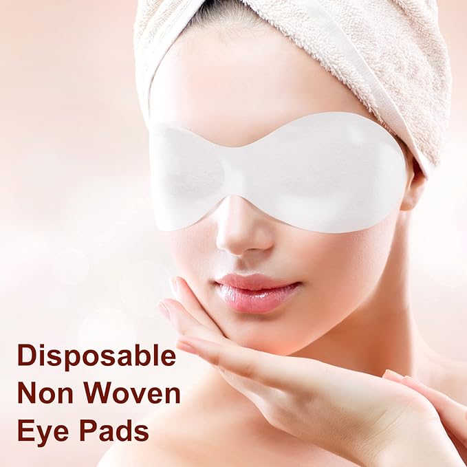 PAGOW 400 Sheets Disposable Non Woven Eye Care, Cotton Paper Facial Eye Pads Spa, DIY Clear Eye Mask Paper Beauty Sheets for Skincare Spa Wrap Moisture Retention-VivaGrace Women
