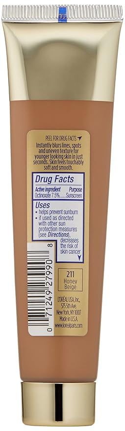 L'oreal Paris Visible Lift Blur Foundation, 211 Honey Beige, 1.3 Fluid Ounce-VivaGrace Women