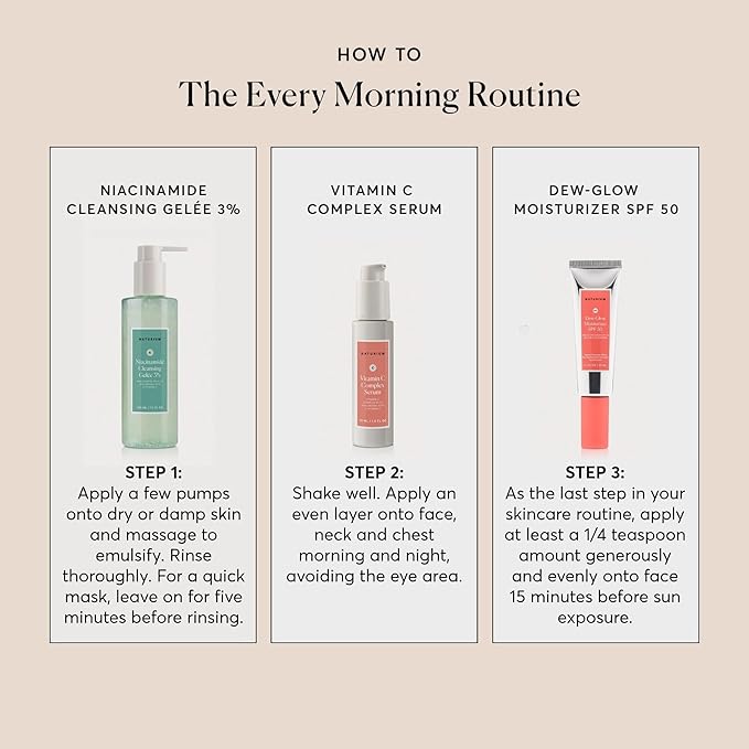 Naturium Vitamin C Complex Face Serum, Anti-Aging Facial Treatment with Hyaluronic Acid & Vitamin E, 1 oz-VivaGrace Women