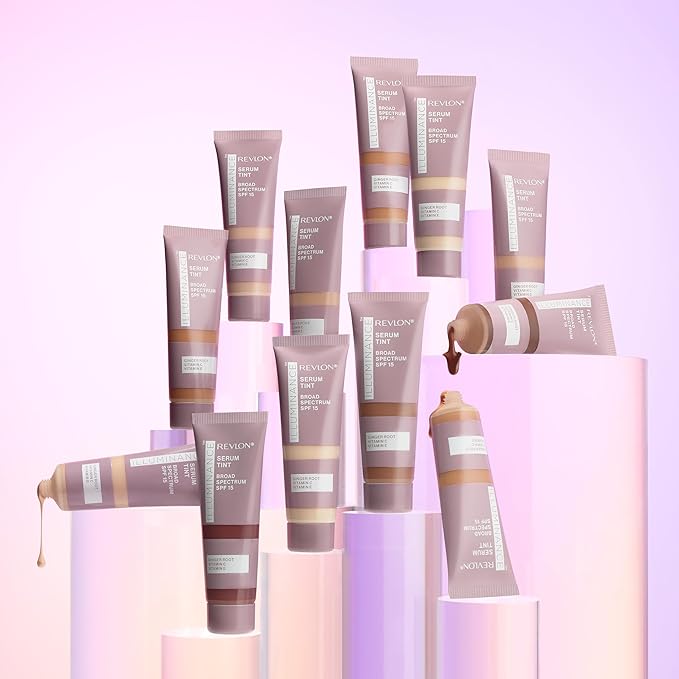 Revlon Illuminance Tinted Serum, Triple Hyaluronic Acid, Evens Out Skin Tone Over Time and Hydrates All Day, SPF 15, 601 Soft Nutmeg, 0.94 fl oz.-VivaGrace Women