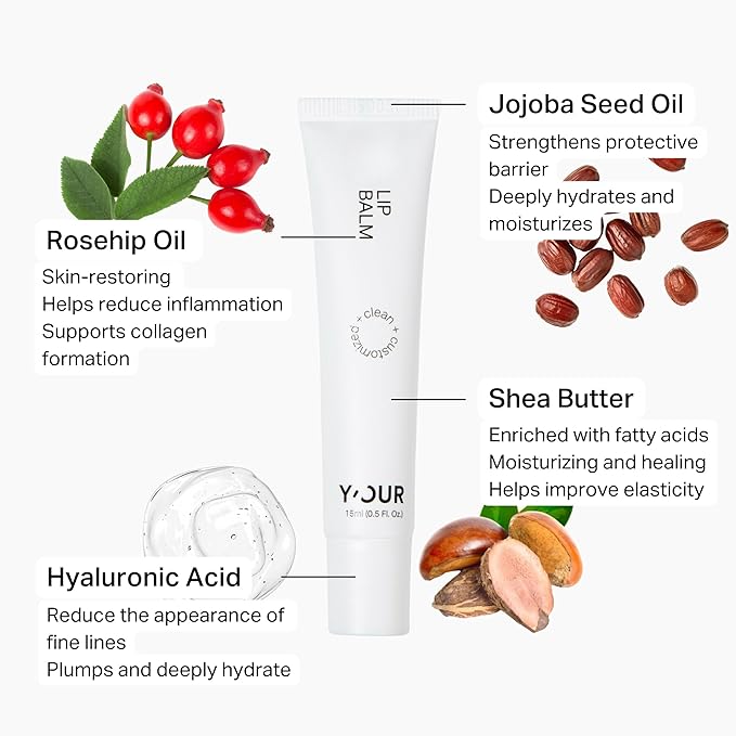 Y'OUR Skincare System, Contains: Moisturizing Cleanser, Antioxidant Day Cream, Calming Serum, Revitalizing Night Cream, Intensive Hydration Serum (Hydrating Skincare (Set of 5))-VivaGrace Women