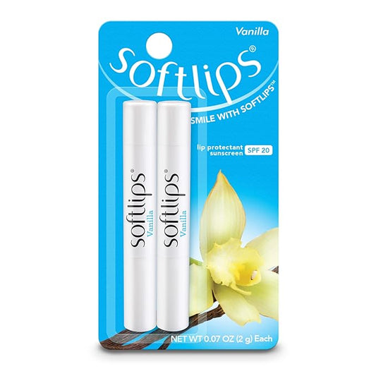 Softlips Lip Protectant SPF 20, Vanilla 2 count (Pack Of 6)-VivaGrace Women
