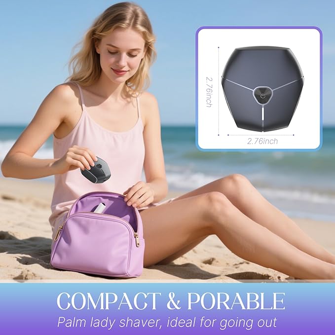 Electric Shavers for Women, Womens Electric Leg Shaver Cordless Painless Facial Hair Removal for Arms and Underarms Bikini Trimmer Electronic Razors for Shaving Portable and Safe Wet and Dry Use-VivaGrace Women