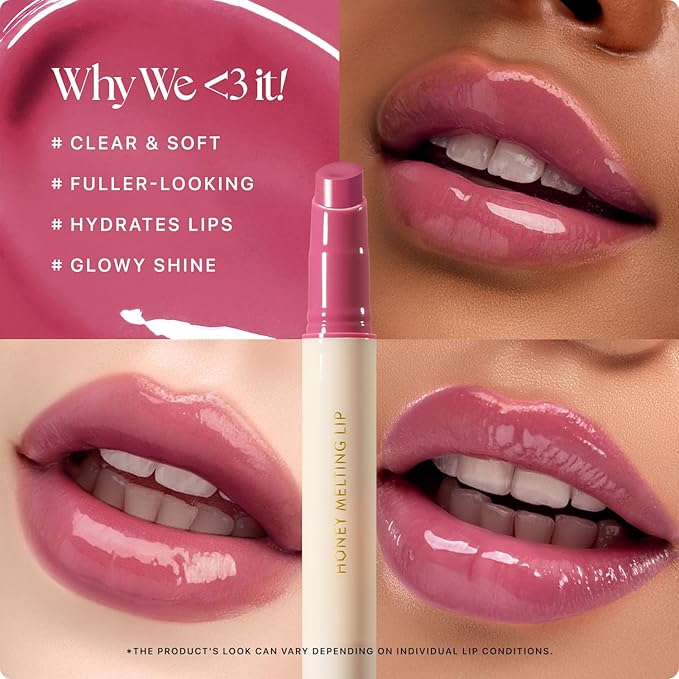 Nature Republic HONEY MELTING LIP (08 DARK CHERRY CHOUX) SOFT LIP STICK, Hydrating Gloss, Moisturizing balms, Sheer tint, Shine & Nude, Glowy Finish, korean make up-VivaGrace Women