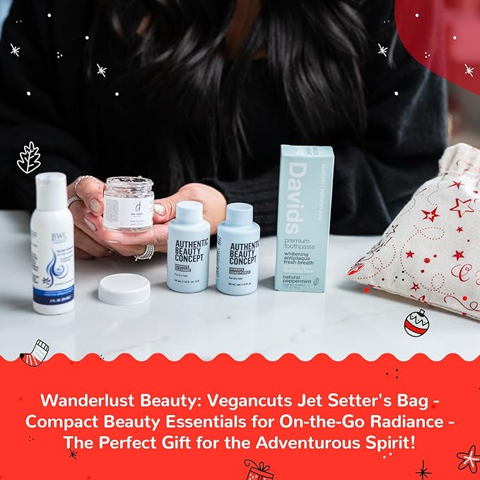 Jet Setter's Selfcare Essentials - Vegan Beauty Set Gift for Women - On-the-Go Skincare And Vacation Beauty Essentials - Compact Travel Size Beauty Products Gift Set - Great Christmas Gift for Her-VivaGrace Women