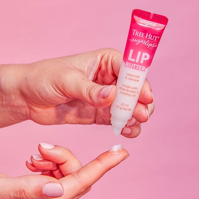 Tree Hut Sugarlips Original Lip Butter | Lock in Moisture & Nourish Skin for Full, Hydrated Lips | Essential Lip Care | 0.52 fl oz.-VivaGrace Women