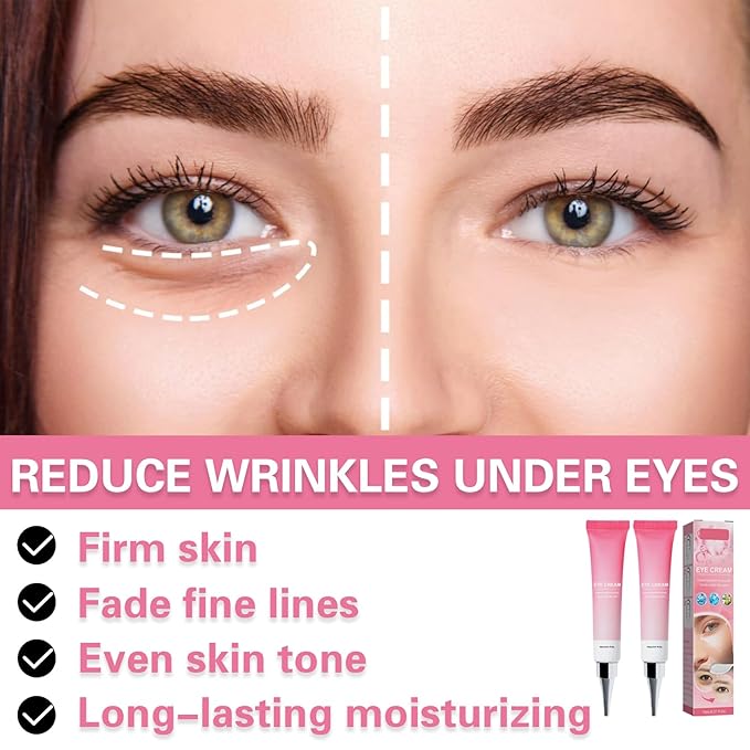 2PCS Under Eye Cream Lift Firm Skin Around the Eyes-VivaGrace Women